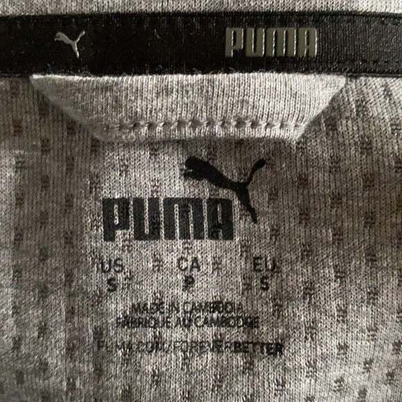 Puma Grey Zip Up Sweatshirt - Picture 2 of 2